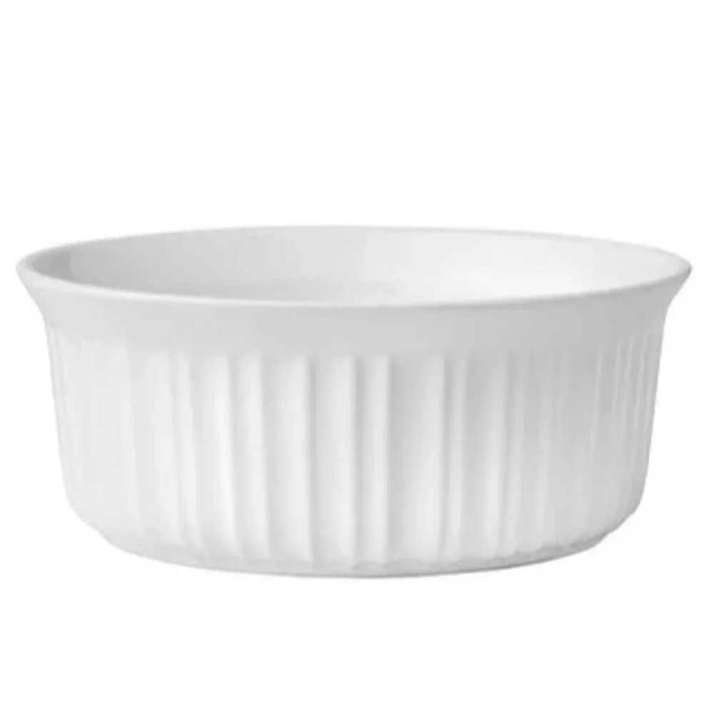 Corningware Round French White Stoneware Casserole Dish 1.4 Liter, Instant Pot